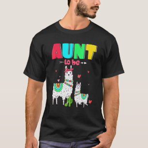 Tante Wordt Lama Grappige Lama Boerderij Baby Show T-shirt