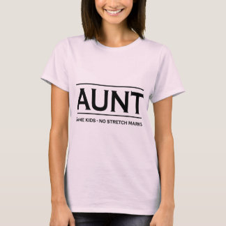 Tante. Zelfde kinderen, geen rektekens T-shirt