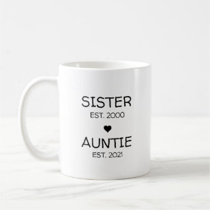 Tante Zwangerschapsaankondiging Baby Onthulling Koffiemok