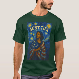 Tanteifa vrouw met Usa vlag eenheid cadeau idee vr T-shirt