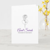 Tantekaart – Het Hart van Onze Familie Kaart (Gele Bloem)