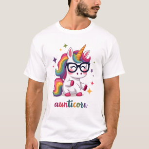 Tantelijn Tante Dabbende Eenhoorn Tante Tante Kers T-shirt