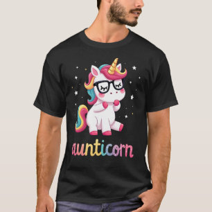 Tantelijn Tante Dabbing Eenhoorn Tante Tante Kerst T-shirt