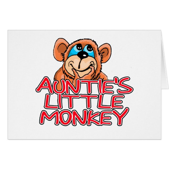 Tante's Little Monkey Tshirts en geschenken (Voorkant Horizontaal)