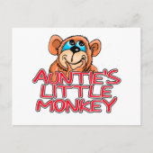 Tante's Little Monkey Tshirts en geschenken Briefkaart (Voorkant)