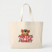Tante's Little Monkey Tshirts en geschenken Grote Tote Bag (Voorkant)
