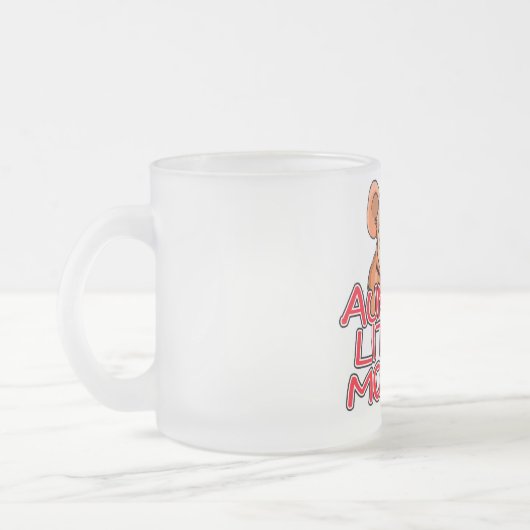 Tante's Little Monkey Tshirts en geschenken Matglas Koffiemok (Links)