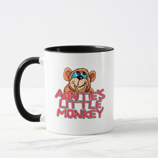 Tante's Little Monkey Tshirts en geschenken Mok (Links)