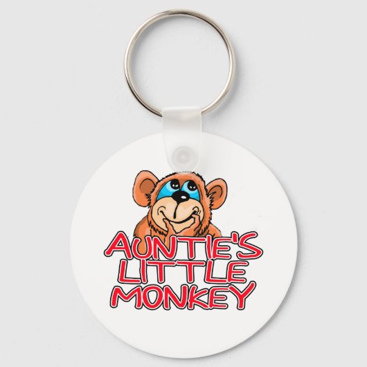 Tante's Little Monkey Tshirts en geschenken Sleutelhanger (Voorkant)