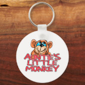 Tante's Little Monkey Tshirts en geschenken Sleutelhanger (Voorkant)