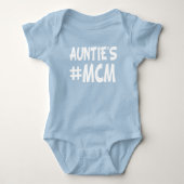 Tante's MCM grappige baby neefje Romper (Voorkant)