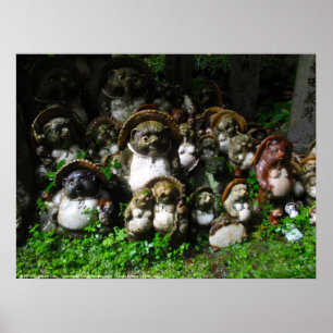 Tanuki-beelden Poster