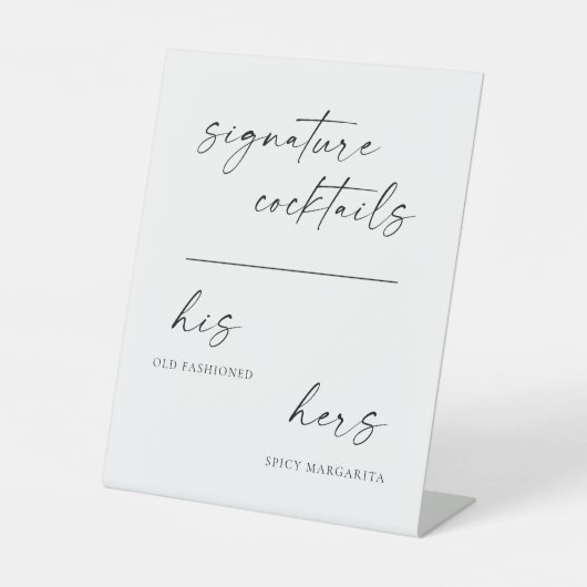 TANYA | Signe signature simple pour les boissons p (Recto)