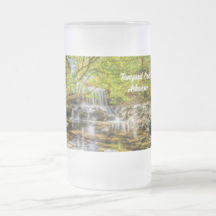Tanyard Creek waterval in de Herfst, gevroren glas Matglas Bierpul