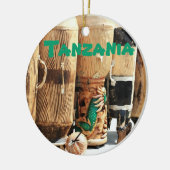 Tanzania African Bongos kerstversiering Keramisch Ornament (Links)