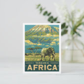 Tanzania Afrika Beroemde Reisplaats Briefkaart (Staand voorkant)