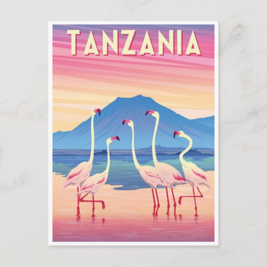 Tanzania Afrika-meer Briefkaart (Voorkant)