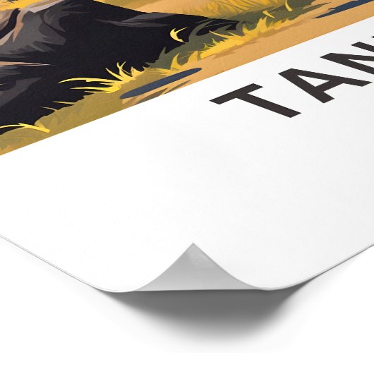 Tanzania Afrika Reisprint Poster (Hoek)