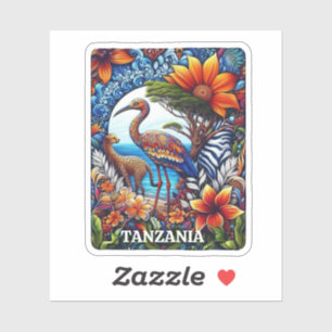 Tanzania, Afrika Sticker
