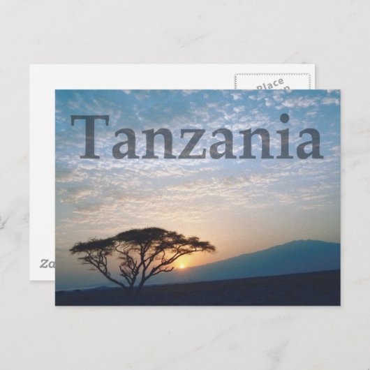 Tanzania Briefkaart (Voorkant / Achterkant)