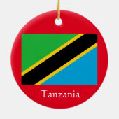 Tanzania Crest kerstversiering Keramisch Ornament (Achterkant)