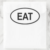Tanzania "EAT" Ovale Sticker (Tas)