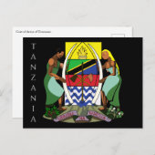 tanzania embleem briefkaart (Voorkant / Achterkant)