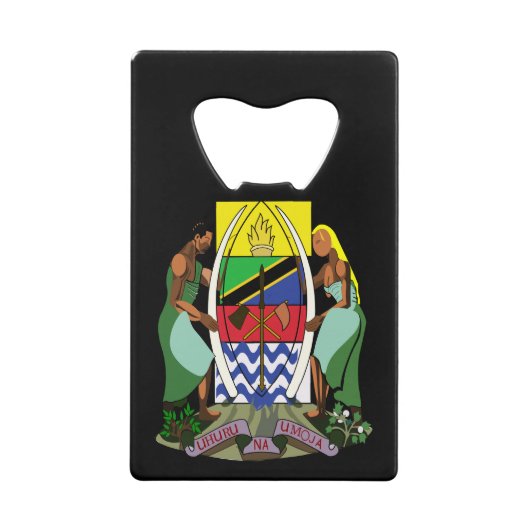 tanzania embleem kredietkaart flessenopener (Voorkant)