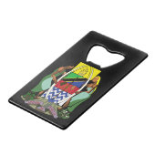 tanzania embleem kredietkaart flessenopener (Voorkant Gekanteld)