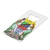 tanzania embleem kredietkaart flessenopener (Achterkant Gekanteld)