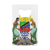 tanzania embleem kredietkaart flessenopener (Achterkant)