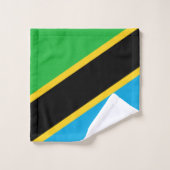 Tanzania Flag Bad Handdoek (Wasdoekje)