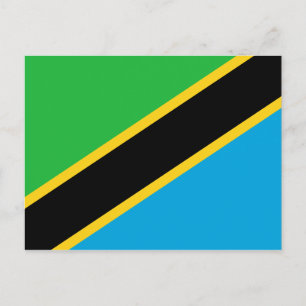 Tanzania Flag Briefkaart