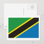 Tanzania Flag Briefkaart (Voorkant / Achterkant)