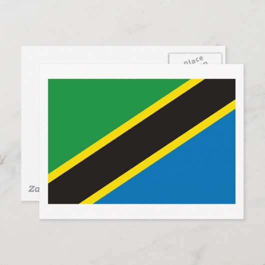 Tanzania Flag Briefkaart (Voorkant / Achterkant)