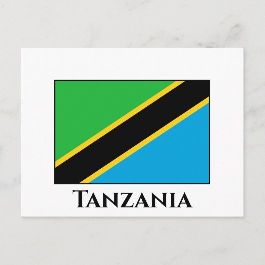 Tanzania Flag Briefkaart (Voorkant)