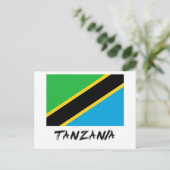 Tanzania Flag Briefkaart (Staand voorkant)