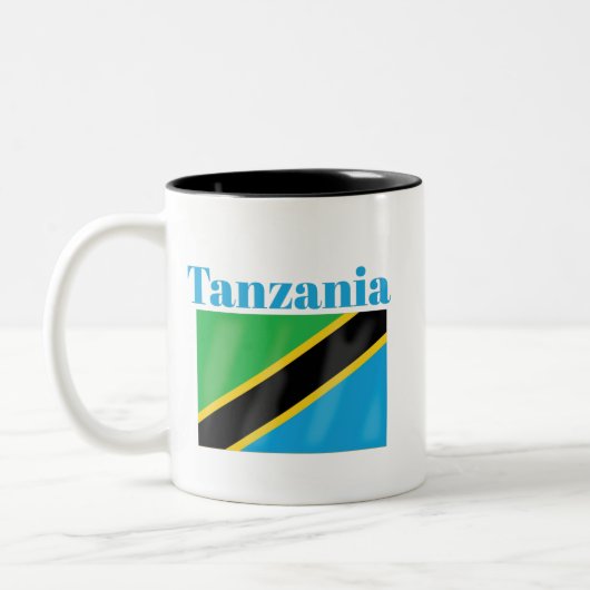 Tanzania Flag Coffee Mok (Links)