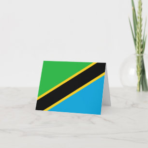 Tanzania Flag Kaart