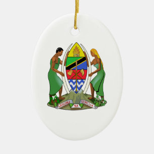 Tanzania Flag Keramisch Ornament