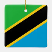 Tanzania Flag Keramisch Ornament (Achterkant)