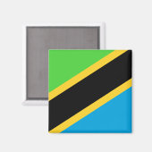 Tanzania Flag Magneet (Voorkant / Achterkant)
