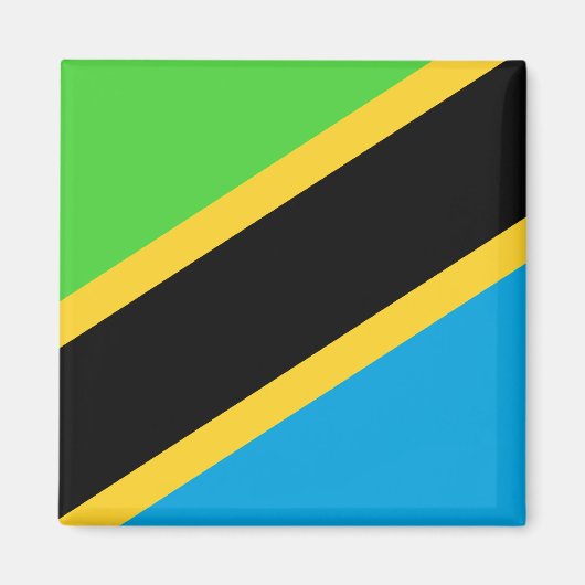 Tanzania Flag Magneet (Voorkant)
