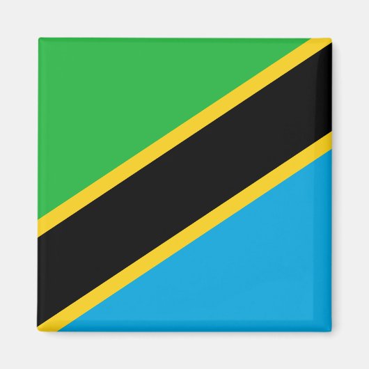 Tanzania Flag Magneet (Voorkant)