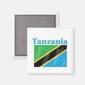 Tanzania Flag Magneet (Voorkant / Achterkant)