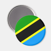 Tanzania Flag Magneet (Voorkant / Achterkant)