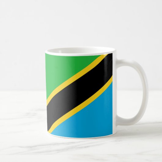 "Tanzania Flag Mok - Bold National Pride Ceramic C (Rechts)