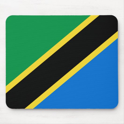 Tanzania Flag Mousepad Muismat (Voorkant)