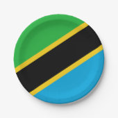 Tanzania Flag Papieren Bordje (Voorkant)