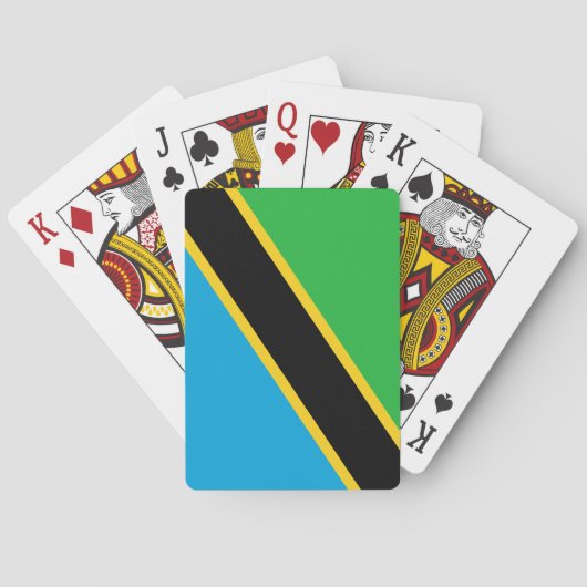 Tanzania Flag Pokerkaarten (Achterkant)